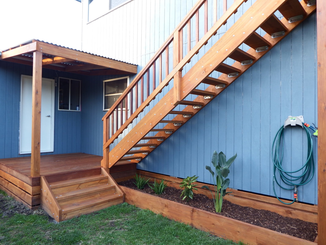 Prefab timber stairs