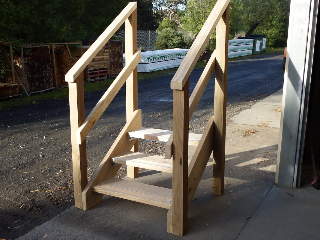 Prefab timber stairs