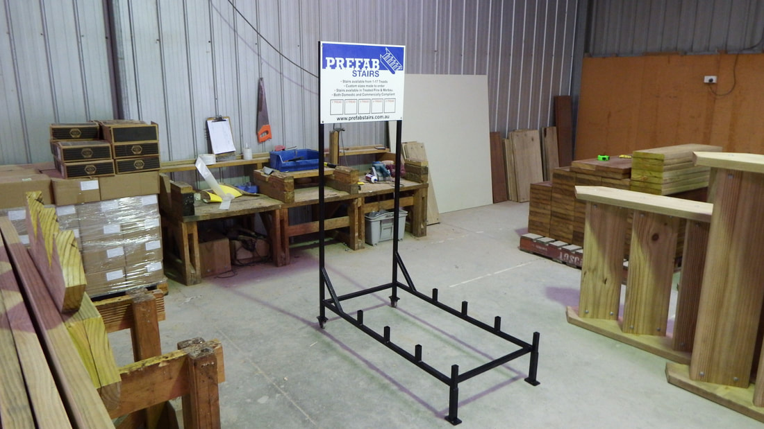 Prefab timber stairs