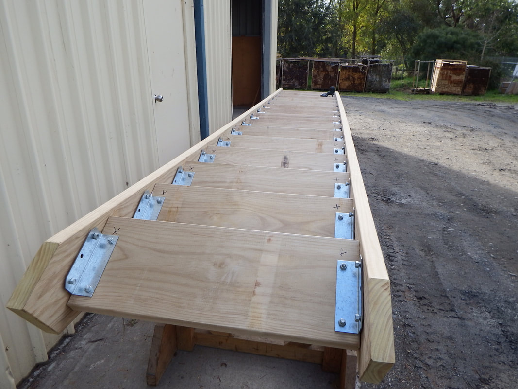 Prefab timber stairs