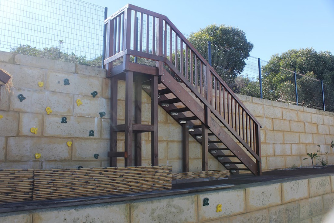 Prefab timber stairs