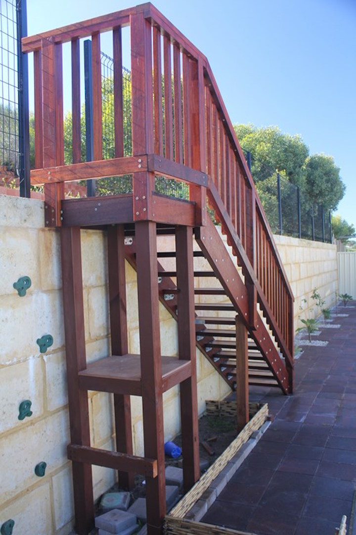 Prefab timber stairs